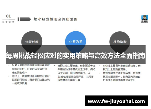 每周挑战轻松应对的实用策略与高效方法全面指南